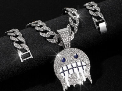 Ice Face Emoji Pendant